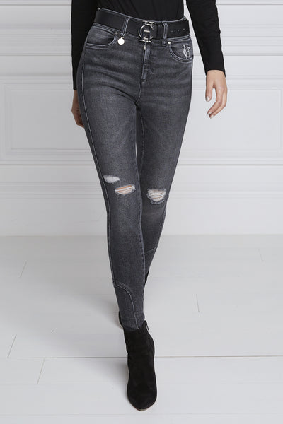 Holland Cooper Jodhpur Ladies Jean in Vintage Grey Front